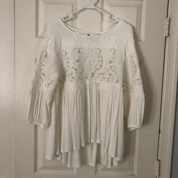 *SOLD* 
Anthropologie Lacy Peasant Blouse - Picture 3 of 4